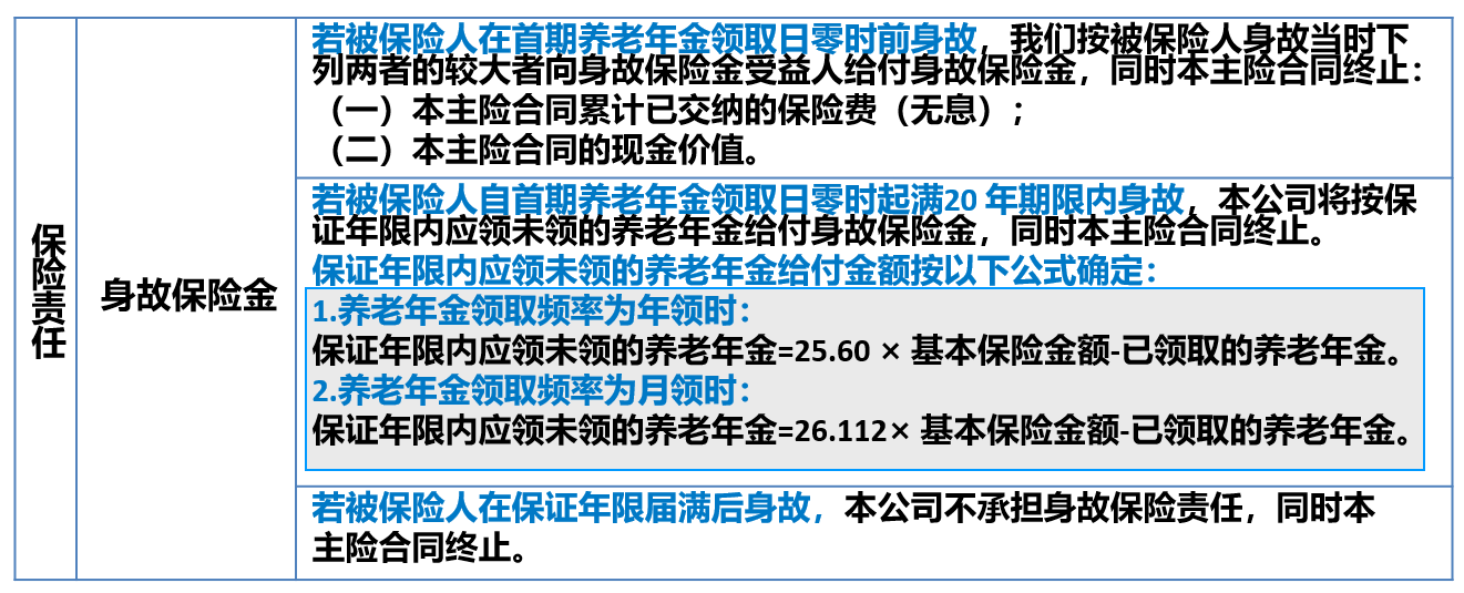 长城人寿金彩一生养老年金保险