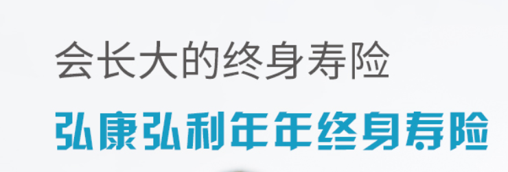 弘康人寿弘利年年终身寿险